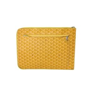 Goyard Pouch Yellow Leather Shoulder Sorbonne Bag